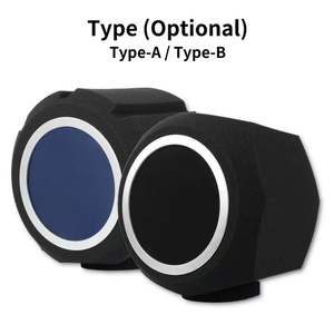 Escudo de aislamiento de micrófono de grabación de estudio Bufu con filtro Pop y soporte de trípode para micrófonos de condensador y <span class=keywords><strong>Yeti</strong></span> azul - Product Image 6