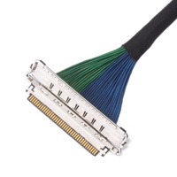 Konektor pelindung 40 Pin Cable Kabel Lvds Lcd untuk Monitor Lcd