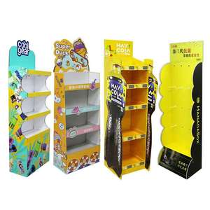 ขาตั้งจอแสดงผลกระดาษแข็งแบบกำหนดเองที่เป็นมิตรกับสิ่งแวดล้อมสำหรับการส่งเสริมการขายในซูเปอร์มาร์เก็ต พร้อมจอแสดงผลแบบตั้งพื้นและตกแต่งสำหรับชั้นวางสินค้า - Product Image 5