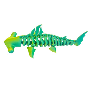 Squelette de requin marteur articulé en PLA imprimé en 3D, jouet marin flexible pour bureau, cadeau anti-stress, produit transfrontalier très demandé - Product Image 5
