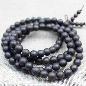 Vietnamese Agarwood Bracelet 108 Beads Round Shape High Oil Content Unisex Couple Jewelry <b>Prayer</b> <b>Mat</b> Use - Product Image 3