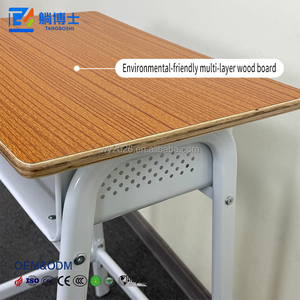 Escritorio Escolar Personalizado de Madera con Panel Decorativo Multicapa - Product Image 5
