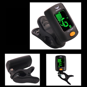 Afinador Digital <span class=keywords><strong>de</strong></span> Guitarra con Clip, Duradero, <span class=keywords><strong>de</strong></span> Plástico, con Pantalla LCD para Guitarra, Bajo, Violín, Ukelele, Modelo T-28 - Product Image 2