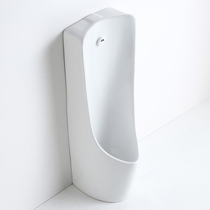 Urinario de cerámica montado en la pared con sensor moderno al por mayor con descarga por gravedad para uso en hoteles y hospitales baño de hombres - Product Image 1
