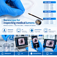Boroscope pour l'inspection des lumens médicaux 1mm 1.4 1.5 1.6 1.8 2mm, caméra vidéo USB pour PC, téléphone, tablette, IXP8 IP67