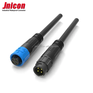 Jnicon m12 זכר 2 3 4 5 pin ip67 עמיד למים 7a כוח תעשייתי חוט מחבר כבל - Product Image 4