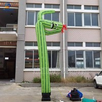 Populaire personnalisé grand farfelu agitant danse Tube Guy Cactus gonflable Air danseur pour la Promotion