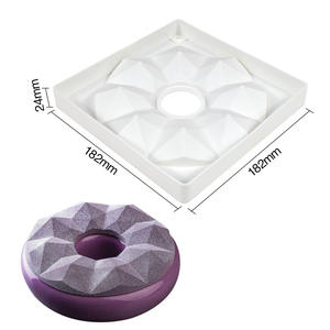 Moule à gâteau en silicone <span class=keywords><strong>de</strong></span> qualité alimentaire <span class=keywords><strong>de</strong></span> 6 pouces, écologique, résistant à la chaleur, pour <span class=keywords><strong>mousse</strong></span>, gâteau au chocolat, anneau à bulles, corolla, pagode, sac OPP - Product Image 6