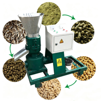 Machine à granulés d'aliments pour animaux de petite taille 50-100 kg/h, nouvelle machine de traitement des aliments pour volailles, applicable aux fermes