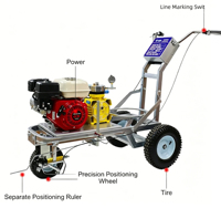 Machine de marquage routier à chaud, équipement de marquage thermoplastique pour la construction routière