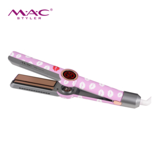 Lisseur à cheveux en kératine haut de gamme MAC Styler 2-en-1, fer à lisser et à boucler, écran LCD, <span class=keywords><strong>chauffe</strong></span> rapide, ions négatifs, usage domestique et professionnel - Product Image 6