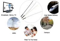Cable de Fibra Óptica Monomodo para Exteriores ODM 12,4 Hilos Dropcore G.657A2, Aéreo, con Cubierta LSZH/PVC y Refuerzo FRP, Certificado ISO9001