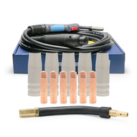 Kit de torche de soudage MIG MB15 15AK, embout de contact en laiton, diffuseur, accessoires de pistolet MIG, embouts de contact pour torche à gaz CO2
