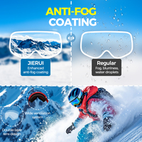 Logotipo personalizado Tipo de prensa Bloqueo magnético Captura Lentes cilíndricas antivaho Gafas de deportes de nieve al aire libre Gafas de esquí