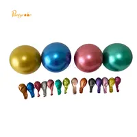 Ballons en latex chromé et de couleur métallique, 5, 9, 12, 18 pouces, 2 pièces, pour fête, en or, argent et métal