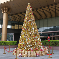 Y-064 Arbre de Noël Artificiel de Luxe Vert Foncé avec Volants en Tulle et Nœuds pour la Décoration de la Maison, de l'Hôtel et des Fêtes