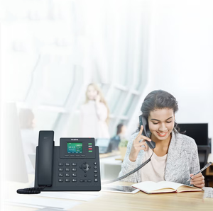 Ya-link T31G IP Phone, 2 akun VoIP. Layar grafis 2.3 inci. Ethernet Gigabit Dual-Port, 802.3af PoE - Product Image 5