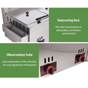 Freidora De Pollo Brosther Bench Commercial Deep Counter Top Gas Freyer Lpg con control de temperatura - Product Image 6