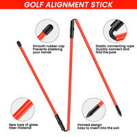 Vente directe du fabricant, bâton d'entraînement de golf, aide à la pratique, logo personnalisé