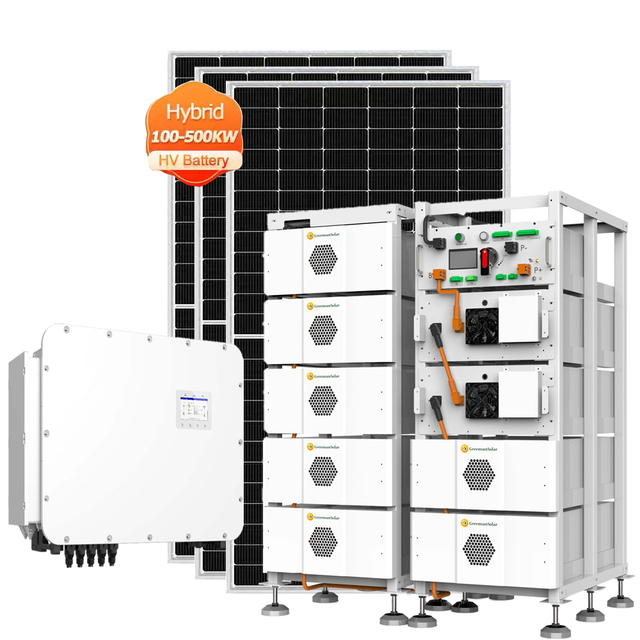 125kw Hybrid Solar System with 241kwh High Voltage Lifepo4 Lithium Battery for Some Solar Projects