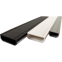 Barre d'espacement en aluminium à bord chaud noir en verre isolant de haute qualité Vente en gros des fabricants
