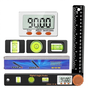 Herramienta de Medición Digital Multiusos 4 en 1, Regla de Ángulo con Cabeza Naranja, Nivel de Burbuja Universal, Material de Ingeniería - Product Image 2