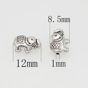 ลูกปัดเงินเทียมรูปช้างทิเบตทำจากโลหะผสมสังกะสีลูกปัดคั่นหน้ารูปช้างสำหรับทำเครื่องประดับแบบทำมือ - Product Image 2
