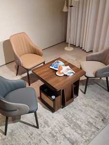 Fauteuil d'hôtellerie sur mesure avec accents dorés, chaise d'appoint rembourrée, suite de sièges commerciaux haut de gamme pour hall d'hôtel étoilé et salle d'exposition - Product Image 1