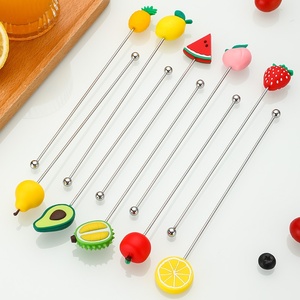 Acero inoxidable 304 personalizado decorativo corazón Floral Stick Twist bambú comida dedo <span class=keywords><strong>Bar</strong></span> recoger pastel fruta <span class=keywords><strong>pincho</strong></span> - Product Image 4
