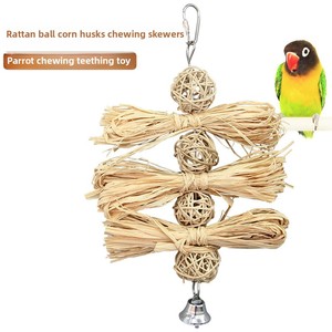 T596 aksesoris kandang burung tali mainan burung bayan edukasi dan bola katun untuk bermain persediaan hewan peliharaan untuk anjing dan burung - Product Image 5