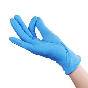 Gants jetables en nitrile Xunli, sans poudre, qualité alimentaire, antidérapants, entièrement texturés, pour la transformation alimentaire, l'inspection, les soins des animaux et les tâches ménagères - Product Image 1