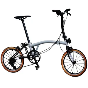 Design popolare pieghevole bici da strada pieghevole 3-5 6 7 9 velocità 16 pollici lega di alluminio acciaio al carbonio pieghevole bicicletta da strada