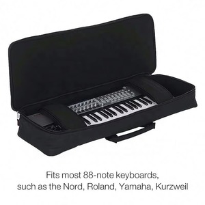 Housse de transport rembourrée portable pour clavier musical, fabriquée par une usine BSCI, compatible avec les claviers à 61, 76 et 88 touches, en tissu Oxford 600D. - Product Image 5