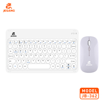 Ensemble clavier et souris Jeqang au design ultra-fin avec touches chocolat pour ordinateurs portables et ordinateurs Apple