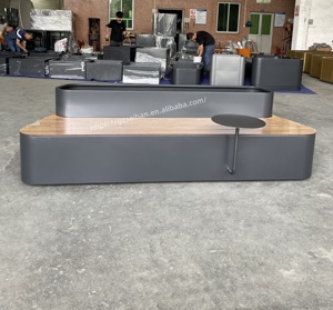 Plantador de metal Comercial Grande <span class=keywords><strong>para</strong></span> exteriores, jardineras de flores <span class=keywords><strong>para</strong></span> paisajismo de restaurante con Banco <span class=keywords><strong>para</strong></span> cafetería - Product Image 5