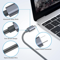 Kabel Adaptor USB 3.1 Tipe C ke HDMI 2.1 Berkualitas Tinggi dari China, 2m 8k 60hz, untuk Ponsel ke TV
