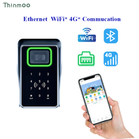 Lector de Tarjetas con Código QR Thinmoo Q330, Control de Acceso a Puertas RFID, Tarjeta de Proximidad, 4G/WiFi, Wiegand RS485, Cubierta Impermeable, Aleación de Aluminio