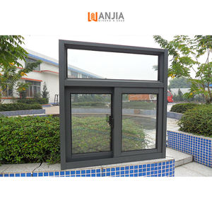 Fenêtre coulissante en aluminium WANJIA, vente en gros d'usine, fenêtre coulissante à 3 rails, fenêtres coulissantes en verre, fenêtre coulissante en aluminium à double vitrage - Product Image 3