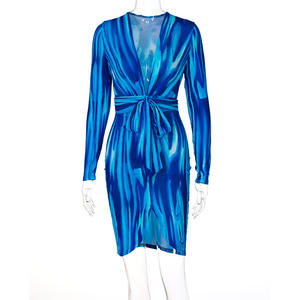 202498A <span class=keywords><strong>2021</strong></span> otoño nuevo estilo Sexy cuello en V <span class=keywords><strong>vestidos</strong></span> de <span class=keywords><strong>fiesta</strong></span> barato Casual vestido de mujer - Product Image 5