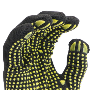 Guanti da lavoro antiscivolo di sicurezza 10 calibri protezione per le mani in cotone bianco naturale lavorato a maglia buon prezzo di alta qualità - Product Image 2