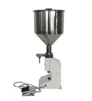 Machine de remplissage semi-automatique électrique 200 ml pour liquides, pâtes, miel, huile, eau, en canettes et bouteilles en verre/plastique avec pompe