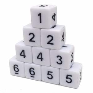 ลูกเต๋าดิจิทัล D6 6ด้านของเล่นเพื่อการศึกษาและอุปกรณ์เสริมสำหรับการสอนคณิตศาสตร์ตะแกรงเกมตั้งโต๊ะและเกมกระดานไนท์คลับ - Product Image 2