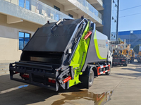 Camion Compacteur Mini-Ordureuse Neuf 6m³ Véhicule Diesel de Transfert de Déchets 4x2 Automatique avec Moteur et Boîte de Vitesses Incluses