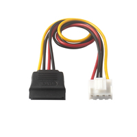 Câble d'alimentation pour disque dur VH3.96 4 broches vers SATA 15 broches pour enregistreur DVR CCTV Hikvision Dahua, adaptateur d'alimentation pour disque dur