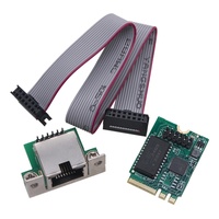 Adaptador Ethernet M2 A+E 25G, Tarjeta de Red Interna Multi-Gigabit PCI-X 25G/1G/100M 8125B COM