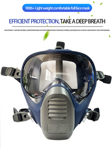 Masque respiratoire intégral en silicone réutilisable avec filtre remplaçable pour la protection contre la poussière et les gaz dans la production chimique - Product Image 6