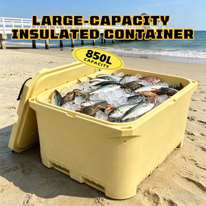 850L Big Capacity Industrial Insulated Professional <strong>Cool</strong> Bins Container Storage LLDPE PU Foam Food Transport Seafood Cooler <strong>Box</strong> - Product Image 5