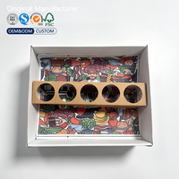 Boîte à pique-nique rigide pliable, recyclable et réutilisable, de qualité alimentaire, portable, pour le camping, les salades de fruits, les fêtes, en carton ondulé