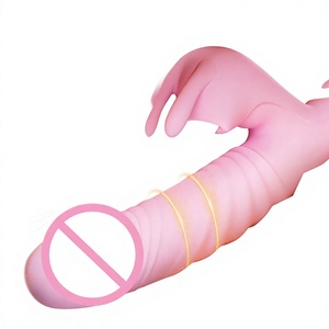 Vibromasseurs lapin chauffants pour point G, stimulateurs clitoridiens, jouets sexuels pour adultes, godemichés vibrant à mouvement de poussée, jouets sexuels pour femmes et couples - Product Image 1