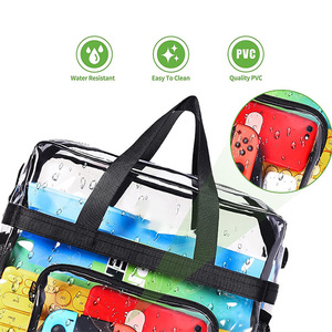 Borsa a tracolla da donna di moda DICHOS nuova custodia per il trucco in PVC <span class=keywords><strong>trasparente</strong></span> con chiusura a cerniera con motivo impermeabile Logo da viaggio - Product Image 6